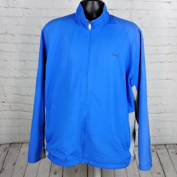 Reebok Other - Reebok Blue Gray Zip Up Track Jacket